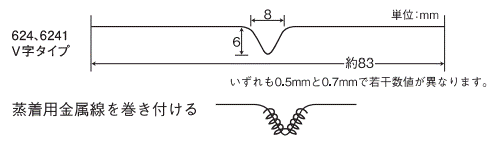 V字タングステンバスケット