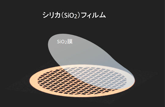 シリカ(SiO2)支持膜