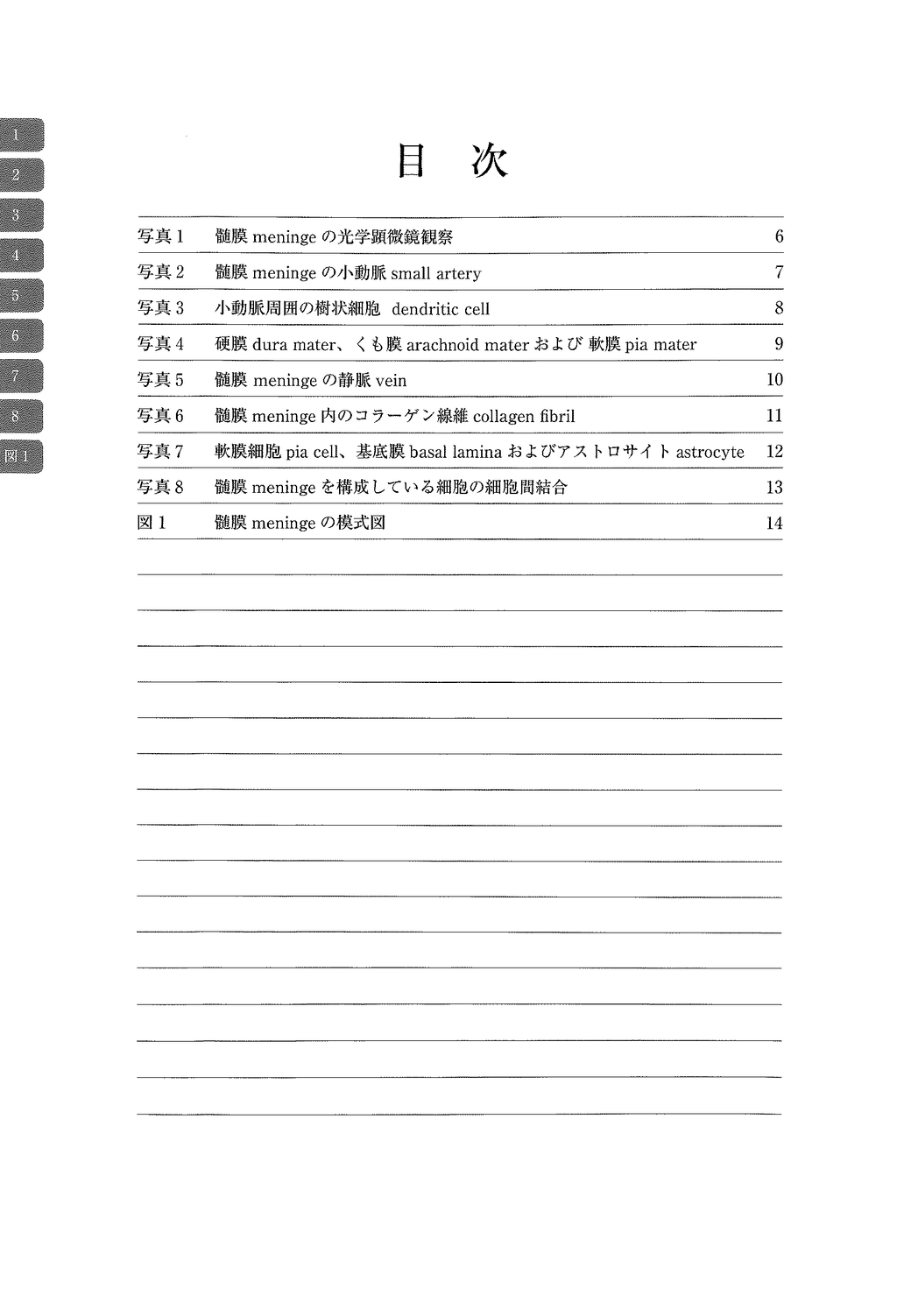 电子显微镜 Atlas 大鼠正常结构 5 脑膜，6 大脑皮层