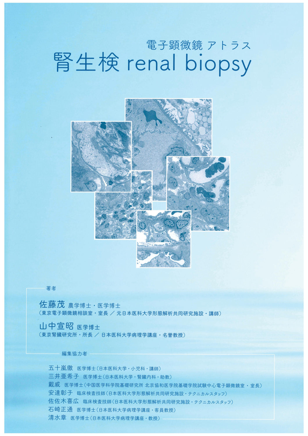 Electron microscope atlas renal biopsy